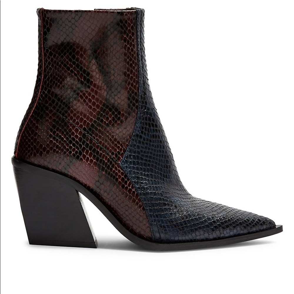 Topshop Leather Western Boots